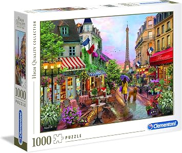Clementoni - 39482 Collection Puzzle for Children and Adults -Flowers in Paris-1000 Pieces