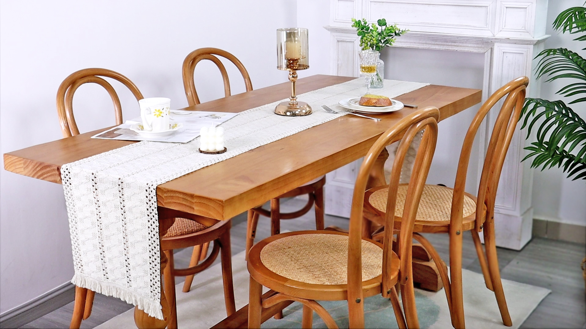 Amazon.com: Alynsehom Macrame Table Runner Cream Beige Boho Table