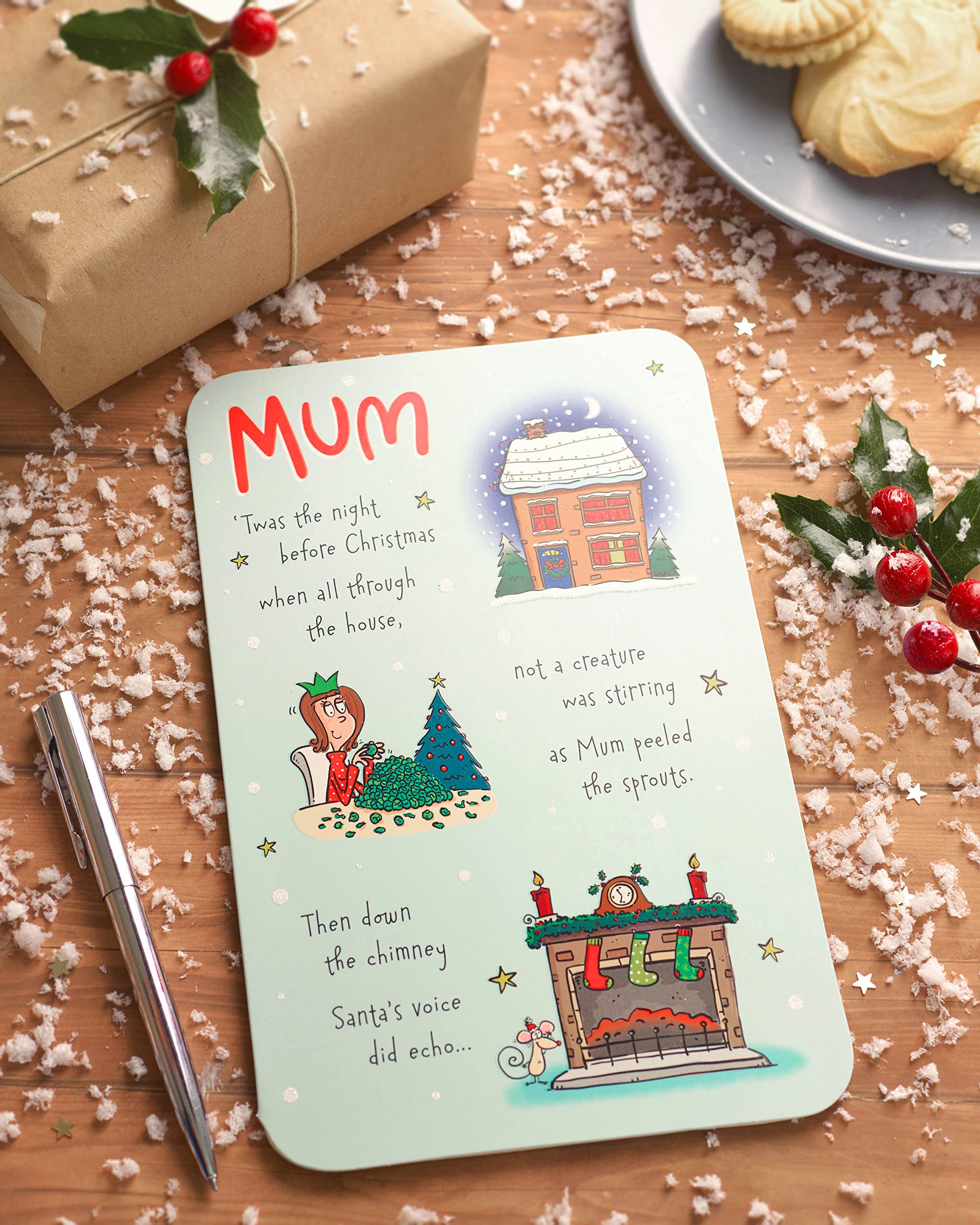 Lustige Weihnachtskarte Für Mütter – Emotional Rescue Design, Mit Liebesgrüßen, 159 X 235 Mm