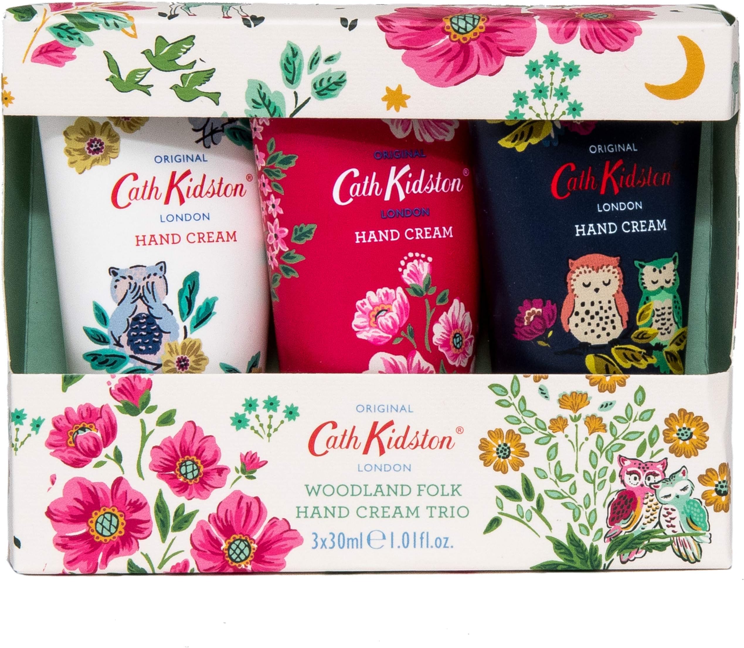 Cath Kidston Magical Woodland Everyday Hand Cream Trio Travel Size Gift Set, 3 x 30ml