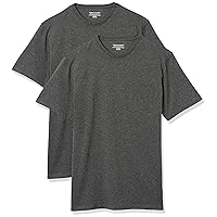 Amazon Essentials Maglietta Girocollo a Maniche Corte con Taschino dalla vestibilità Standard Uomo