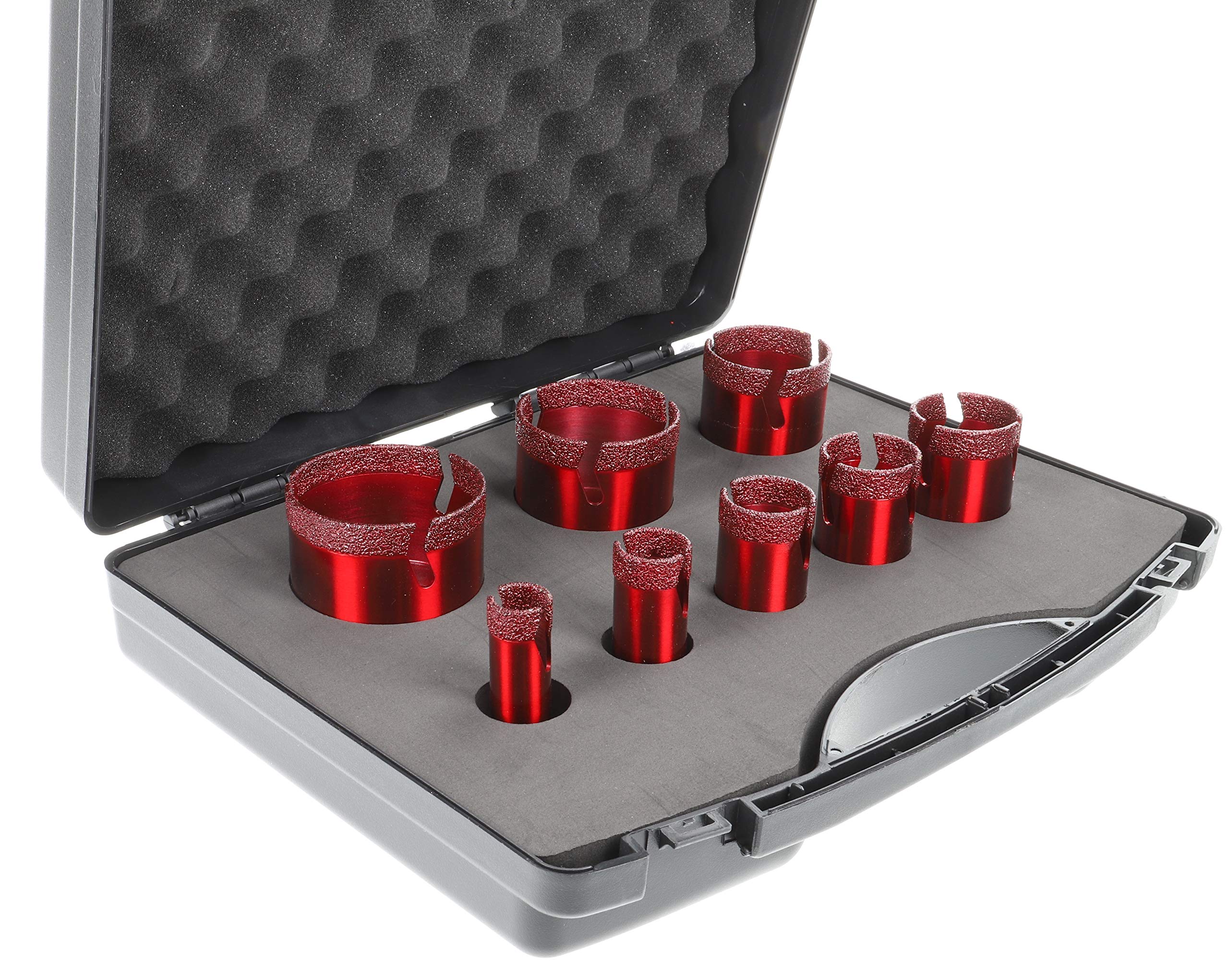 PRODIAMANT Speedmaster Set 8 piezas Broca seca diamantada para baldosas M14 ø 20mm 25 mm, 32 mm, 35 mm, 40 mm, 50 mm, 60 mm, 68 mm