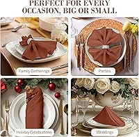 Vista 261 de Ultimate Textile -1 docena - Reversible Shantung Satin - Majestic - Servilletas de tela Majestic de 17 x 17 pulgadas color azul pizarra