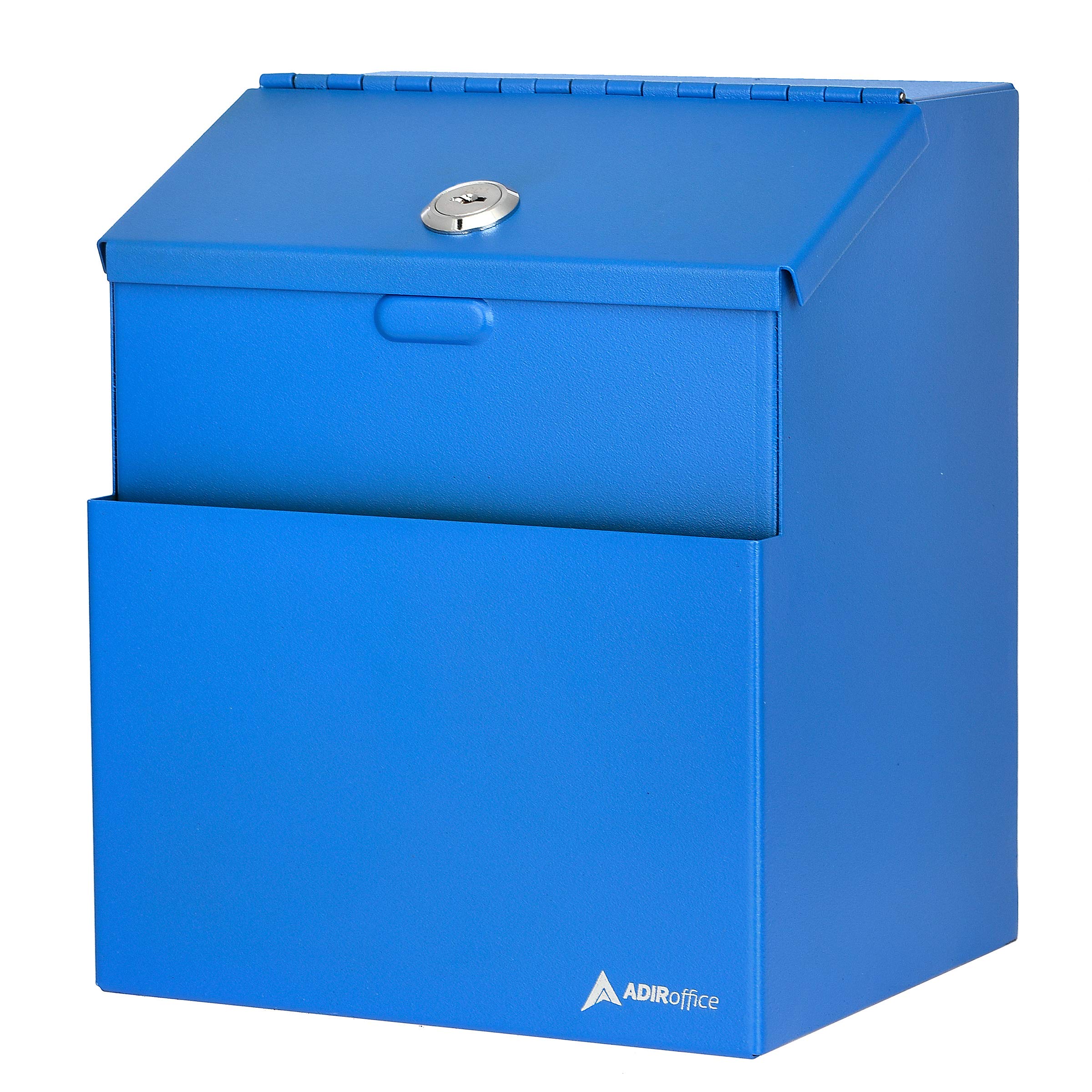 Adir Wall Mountable Steel Suggestion Box with Lock Donation Box