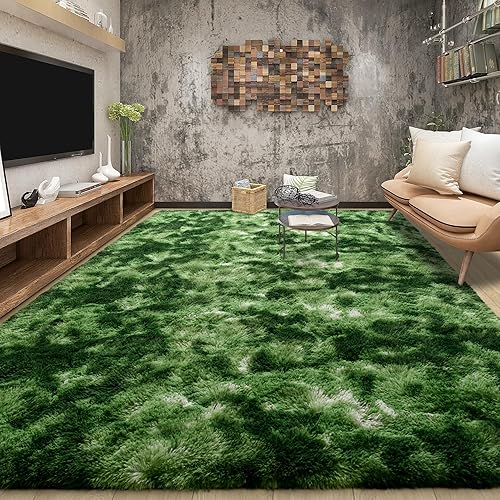 Miniatura 115 de Tepook - Alfombra súper suave y peluda para dormitorio, alfombras modernas peludas para niños para sala de estar, alfombra de felpa