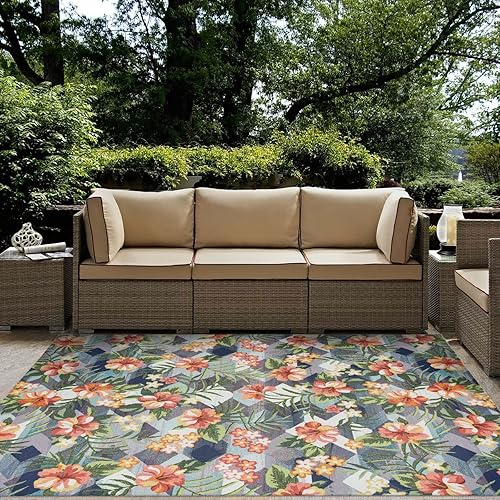 Vista 37 de DECOMALL Tapete pequeño de 2 x 3 pies para puerta, para porche, patio, balcón, terraza, patio, multicolor, 24 x 36 pulgadas Multi 06