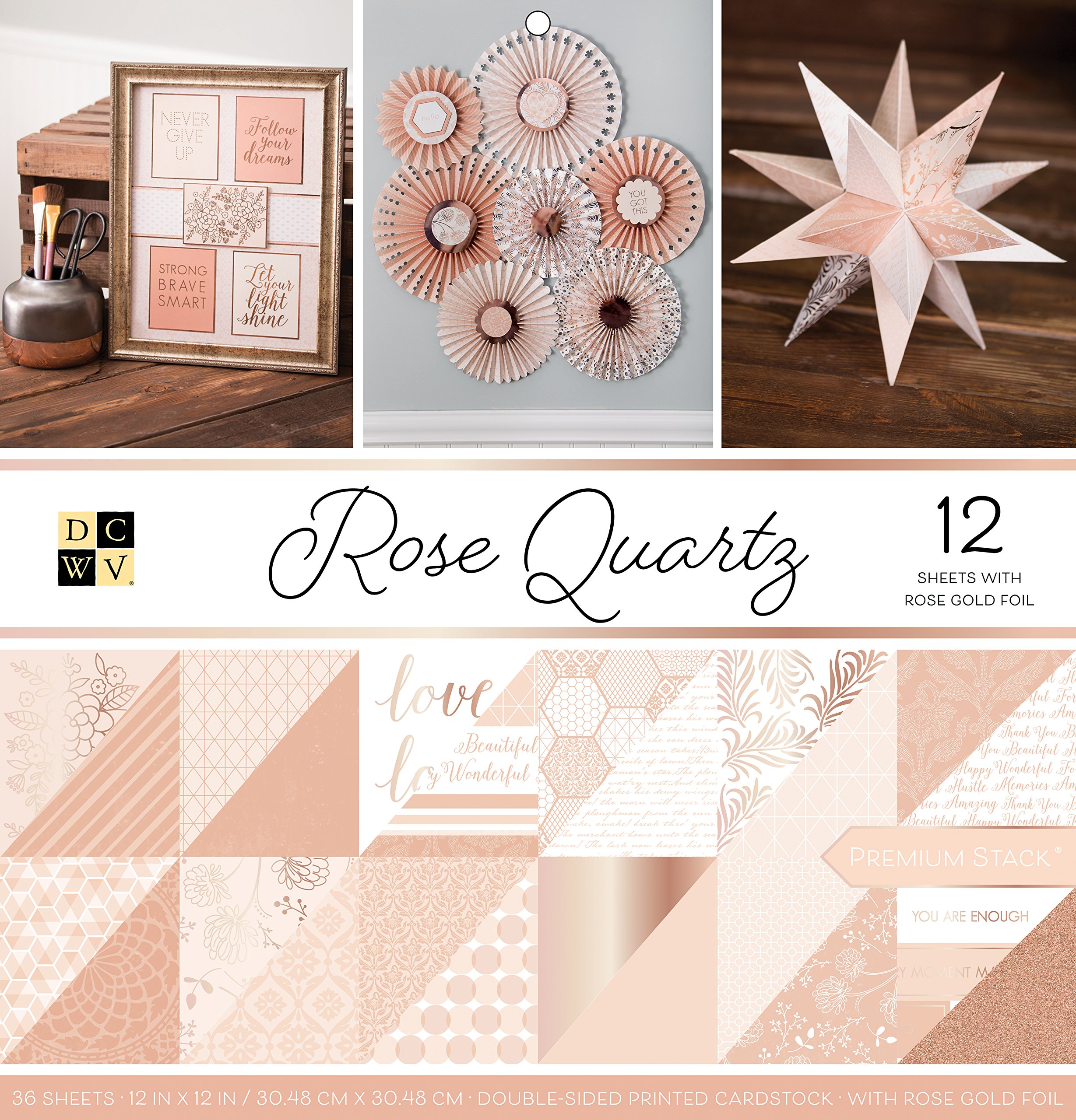 American Crafts Dcwv Double-Sided Paper Stack, Multi-Colour, 30.22 x 31.49 x 1.01 cm