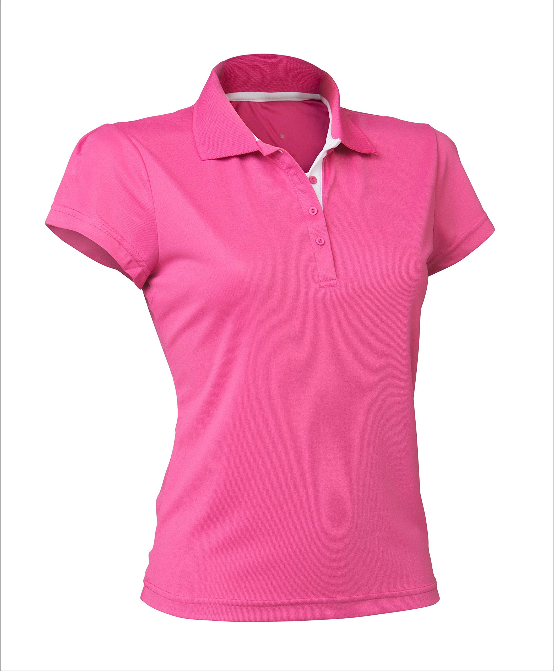 Asioka 102/14 Women's Short-Sleeved Polo Shirt, womens, T-Shirt, 102/14 FUXIA M, Rose (Fuchsia), M