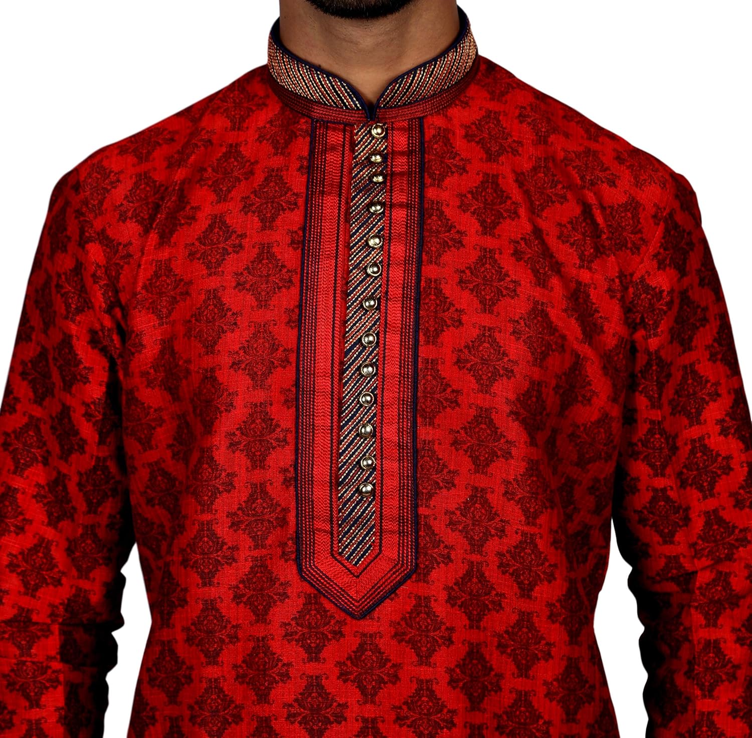 Mens Kurta Pyjama Set Festive Season - Image 4