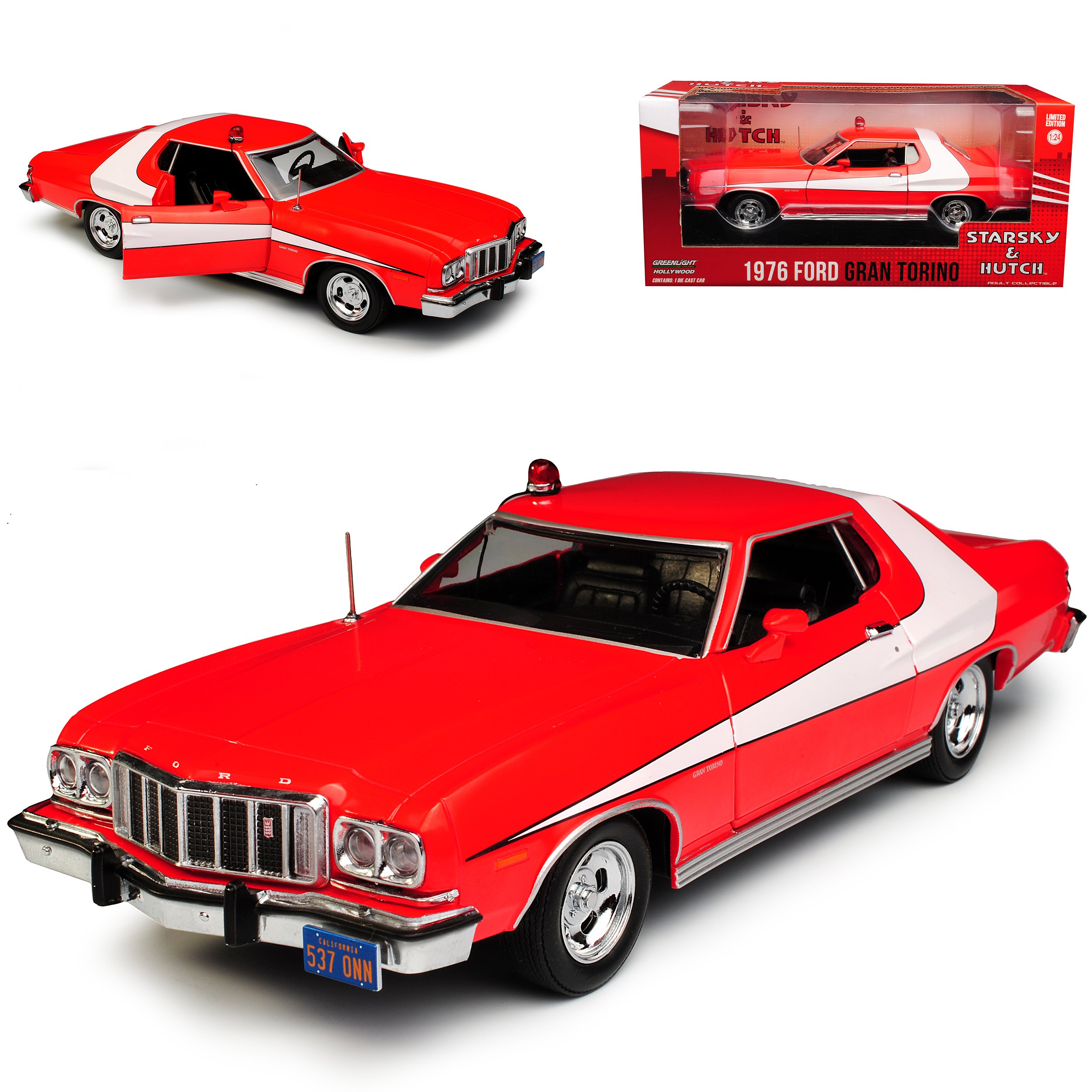 Greenlight Ford Gran Torino Starsky und Hutch Rot 1976 1/24 Modell