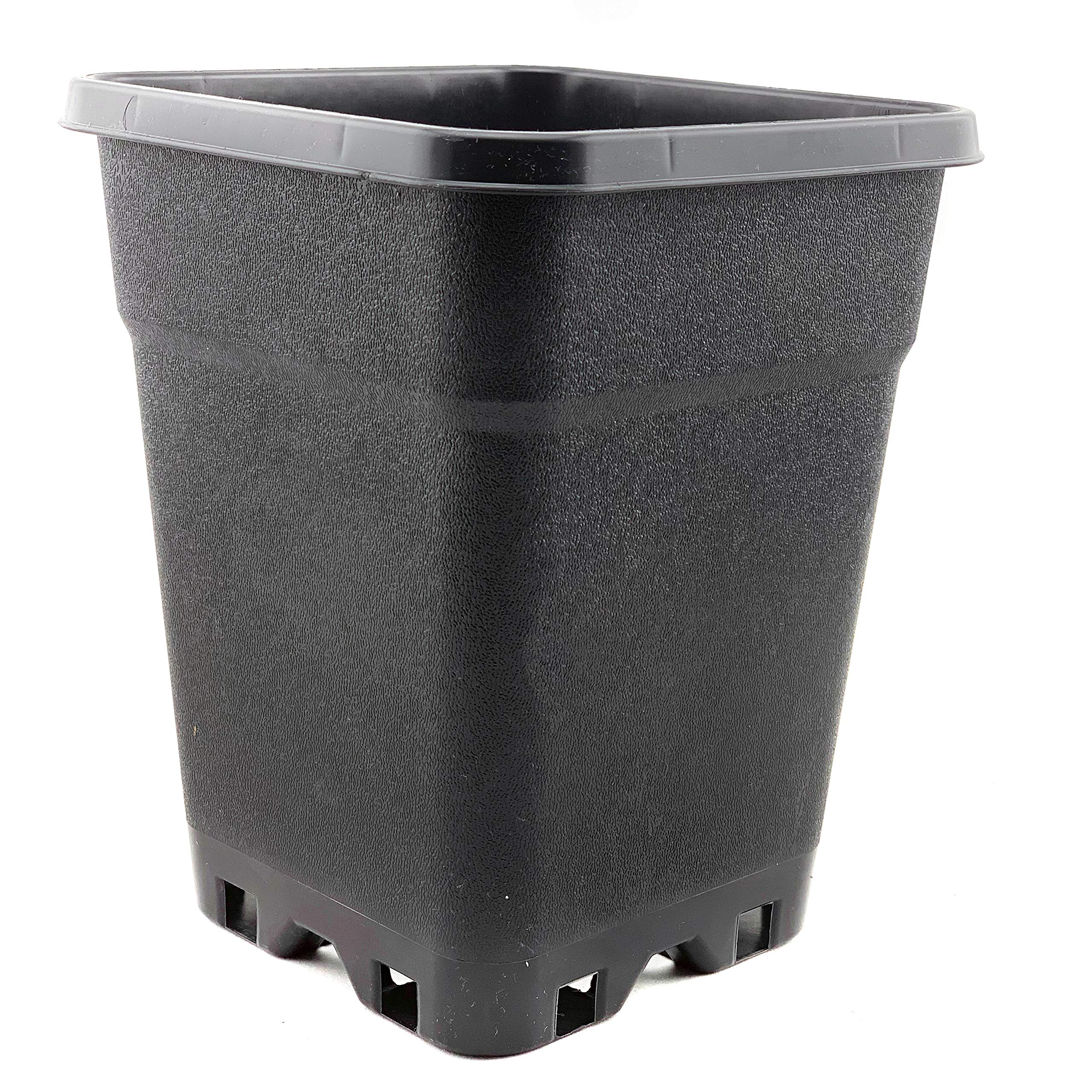 IVORYS-GARDEN 5-STK 5-L Profi Pflanztopf viereckig 18x18x22,5-cm PP  Kunststoff Perfekt fr Indoor & Outdoor Blumen-Topf Kbel Kasten Pflanz  Vier-Kant fr kleine Mittel & Groe Pflanzen Gef : Amazon.de: Garten