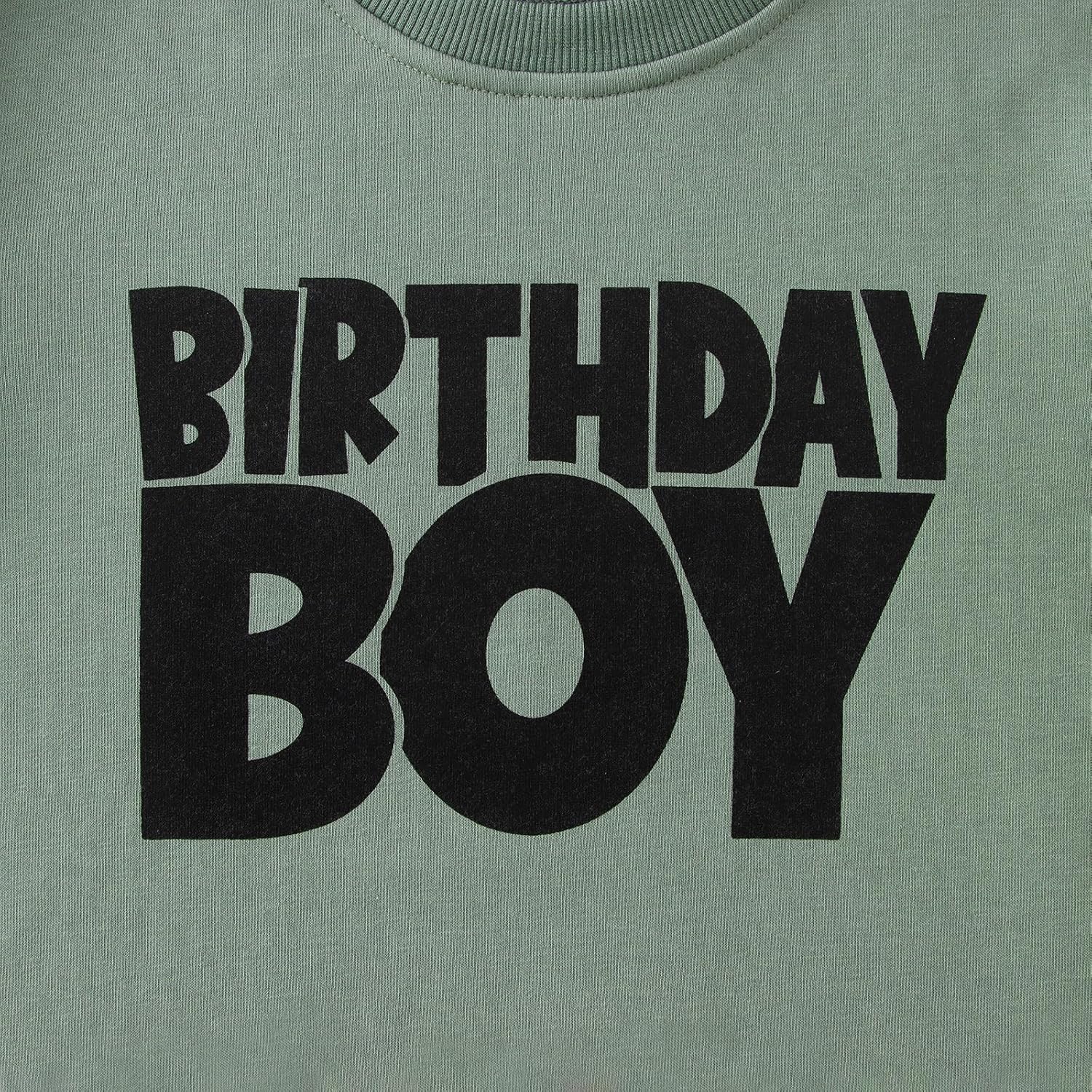 Birthday Boy Sweatshirt 1-8 Years Old Boys Birthday Outfit Tops Kids Toddler Baby Boy Bday Party Long Sleeve Shirts - Image 6