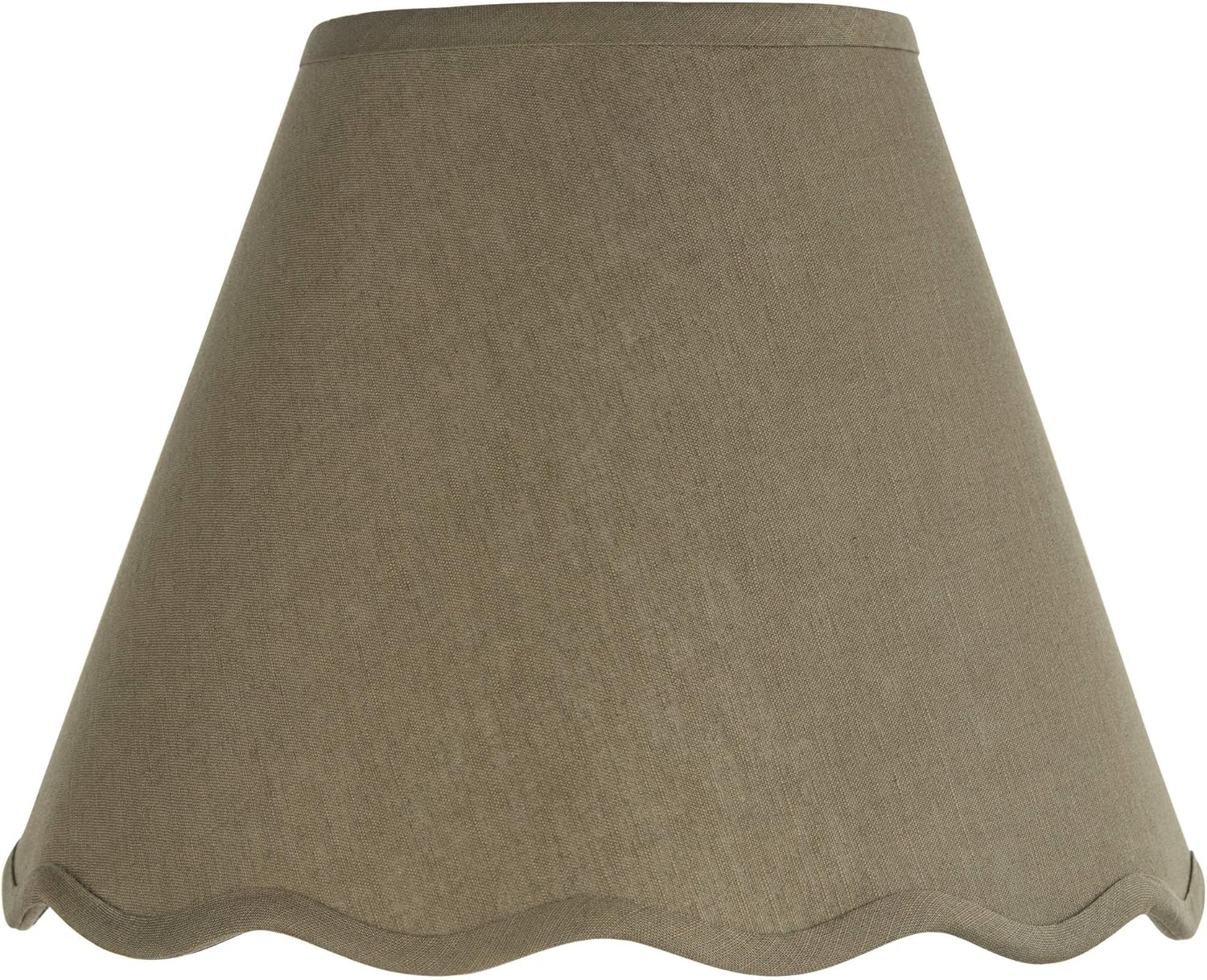 Springcrest Ivette Dark Sage Scallop Cottage Core Empire Shade 6x12x9.5x9 (Spider) - Springcrest
