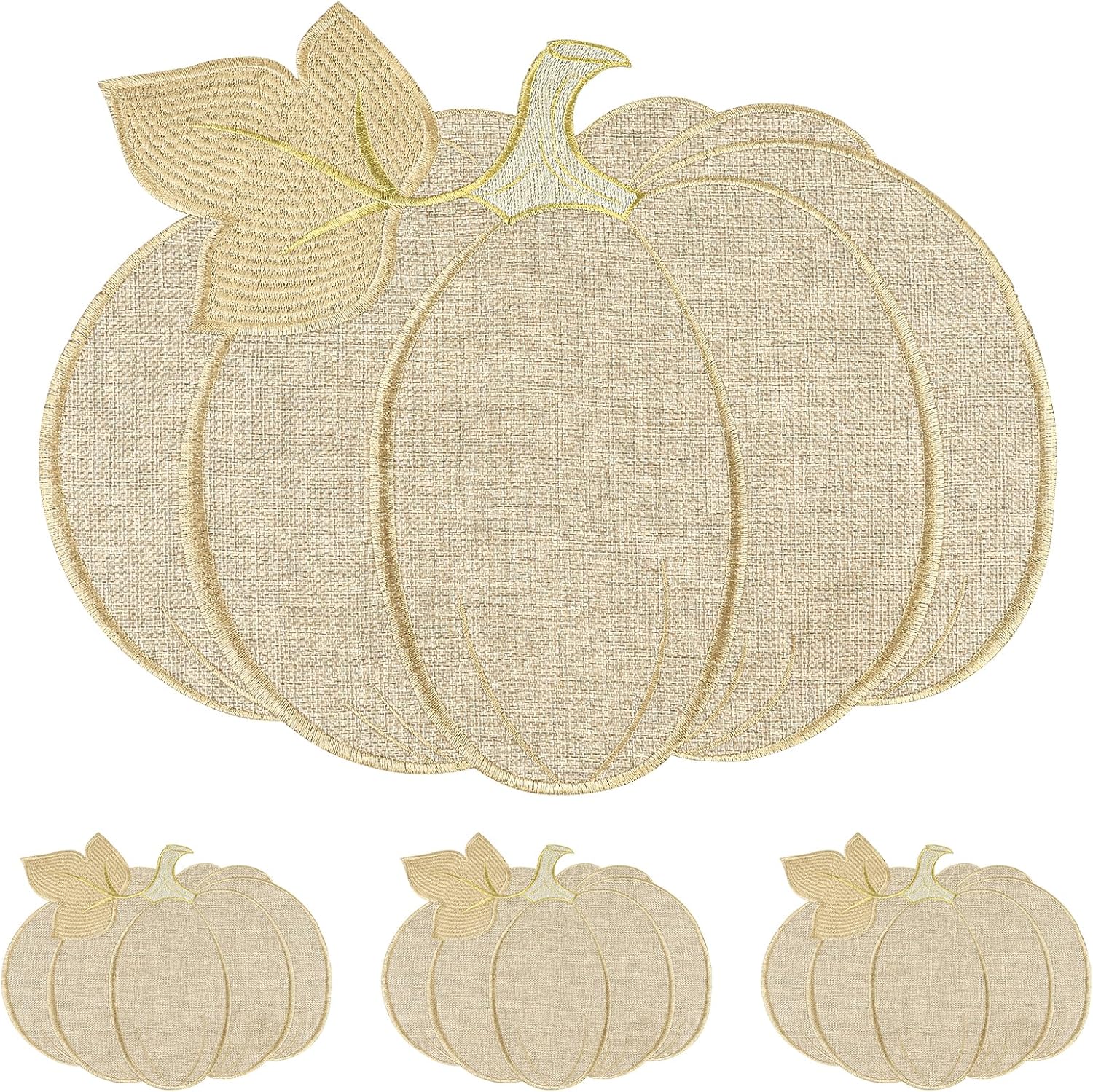 Fall Thanksgiving Pumpkin Placemats Set of 4 Fall Autumn