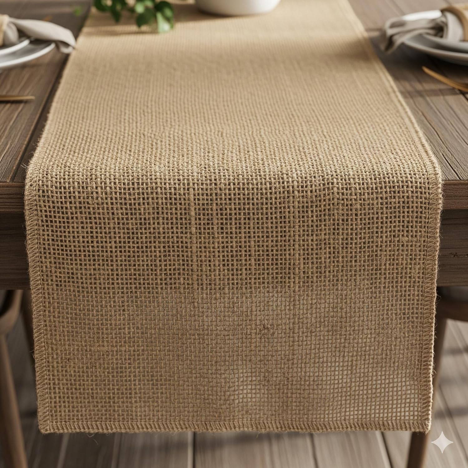 3 Pack Burlap Garland and Wreath Ribbon Wide 5" x 15 Yards Natural Jute 5 Inch 15-feet 3 Rolls, (Natural, 5Inch X 15yards) not Wired