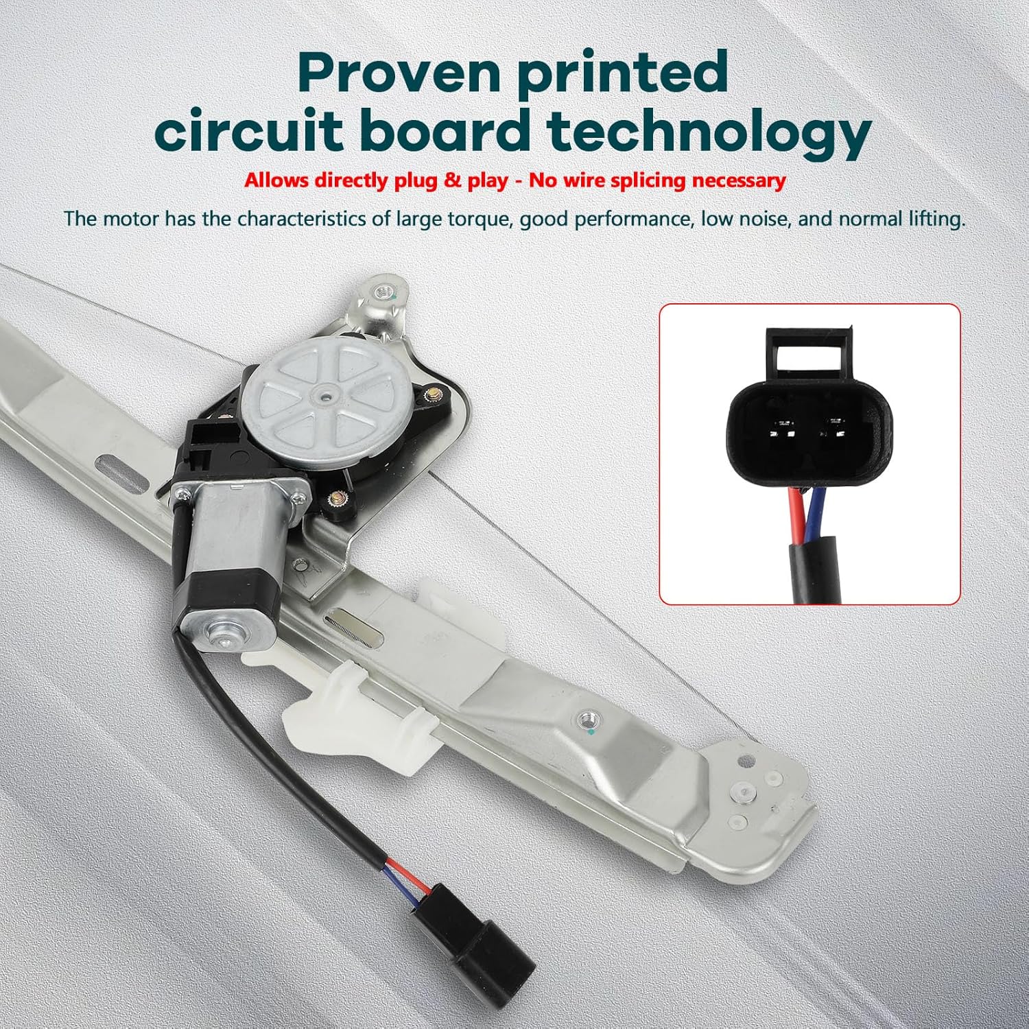 FINDAUTO Rear Left Power Window Regulator with Motor Fit for 2005-2010 for Pontiac G6