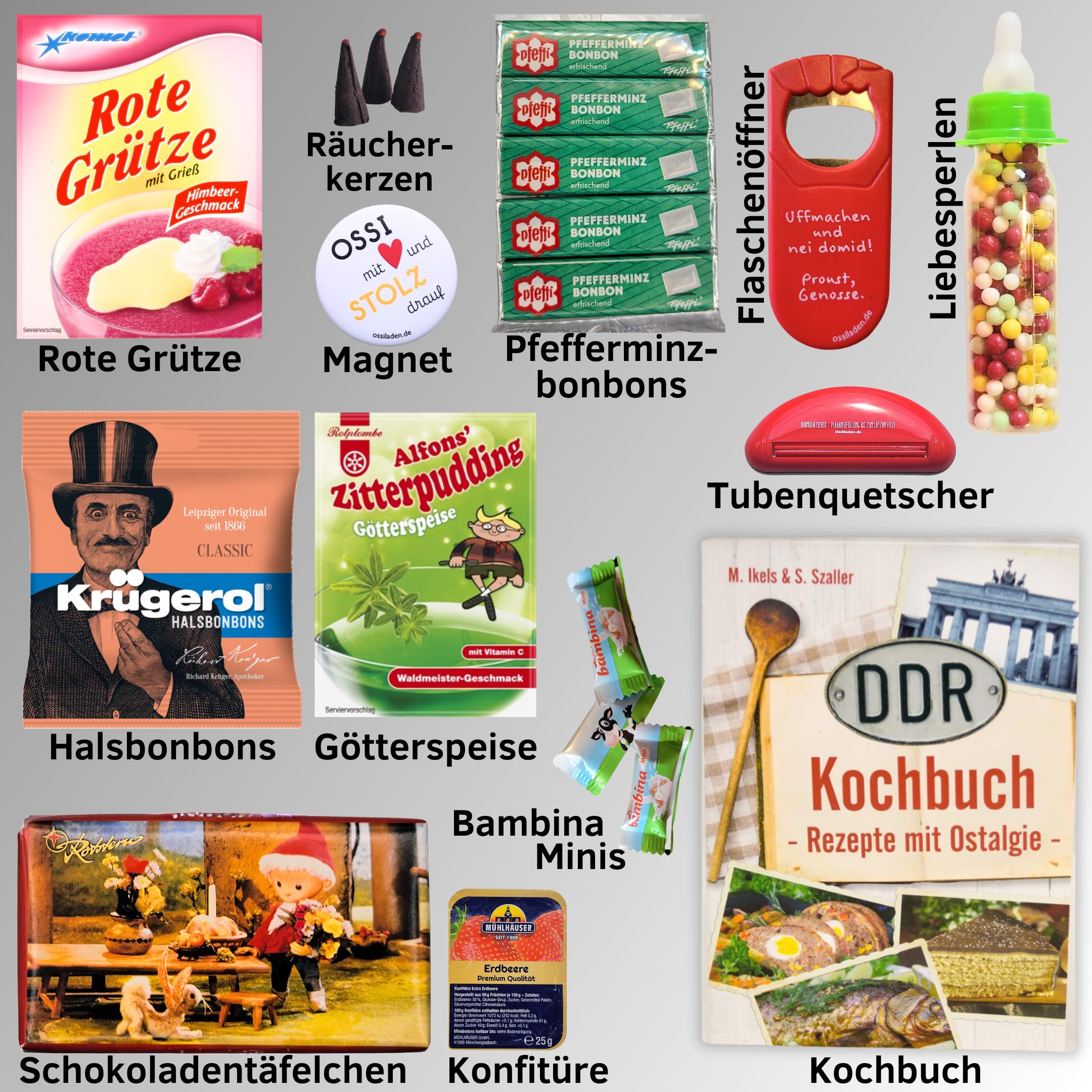 Adventskalender 2025 mit 24 Ostprodukten - Spezialitäten aus dem Osten