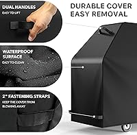 Vista 5 de Simple Houseware Cubierta impermeable para parrilla de gas resistente de 64 pulgadas, poliéster resistente a la intemperie
