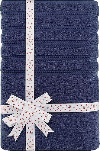 Miniatura 747 de American Soft Linen - Juego de 4 toallas de baño, 100% de algodón turco de 27 x 54 pulgadas, toallas de baño extragrandes, toallas para ducha