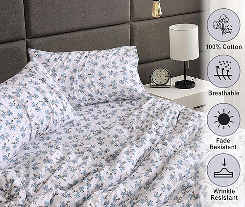 Vista 75 de RUVANTI Sábanas de franela 100% algodón King 4 piezas Celestial Stag Ciervo celestial