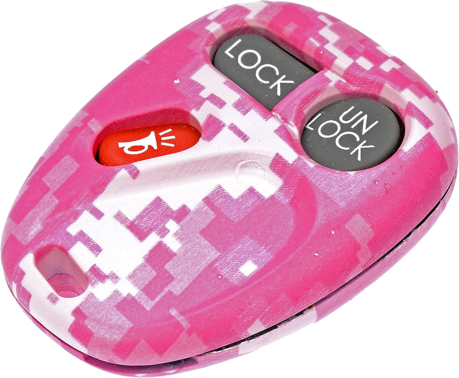 Dorman 13622PKC Keyless Entry Transmitter Cover Compatible with Select Cadillac / Chevrolet / GMC Models, Pink Digital Camouflage