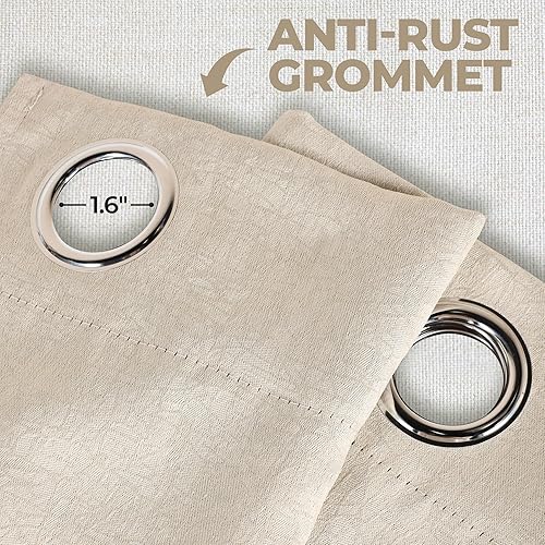 Miniatura 3 de Superior Cortinas opacas, aisladas, cortina con bloqueo solar para dormitorio, casa de campo, ventana de sala de estar, tejido térmico, colección