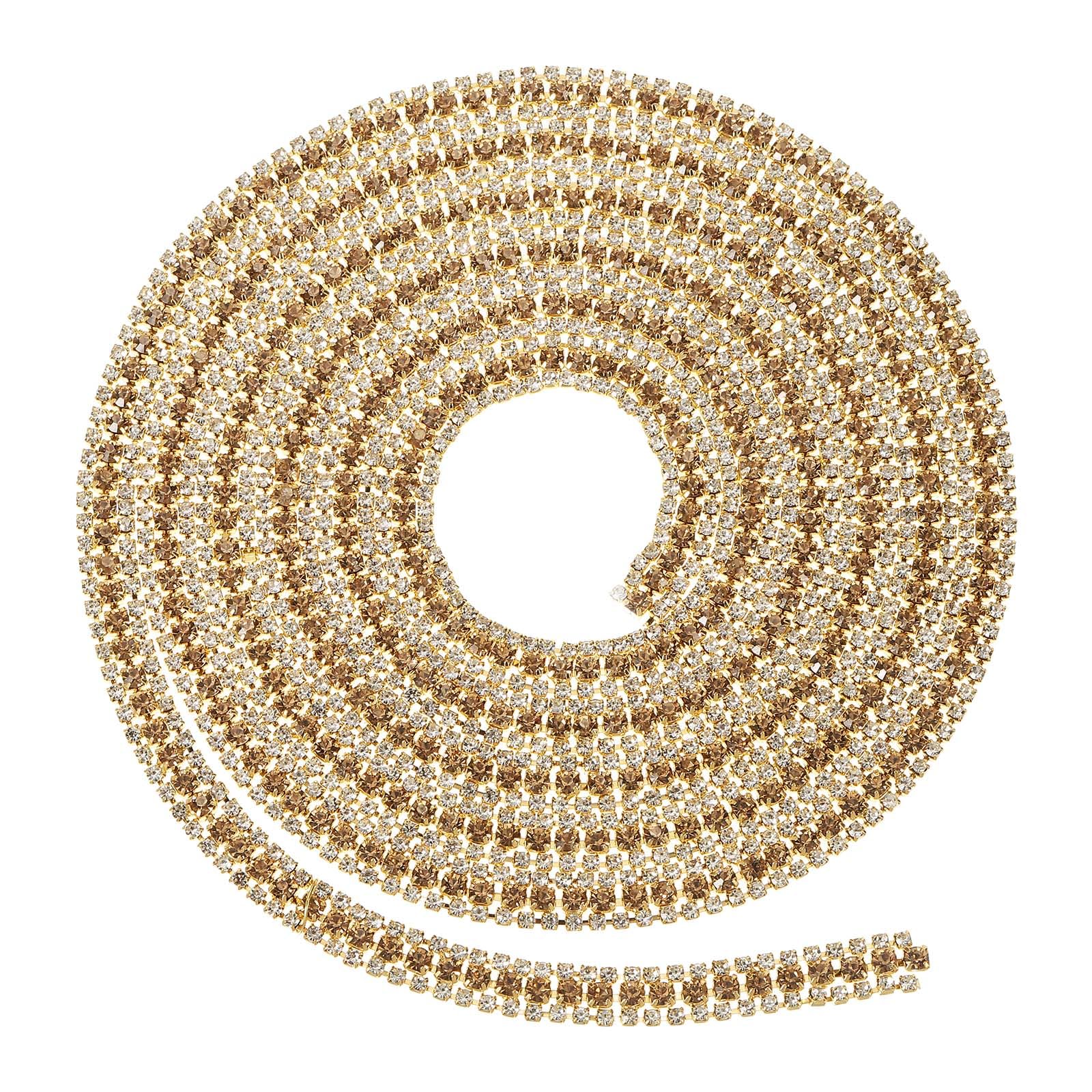Ruban strass mariage PATIKIL blanc et pêche pour décoration de gâteau et loisirs créatifs