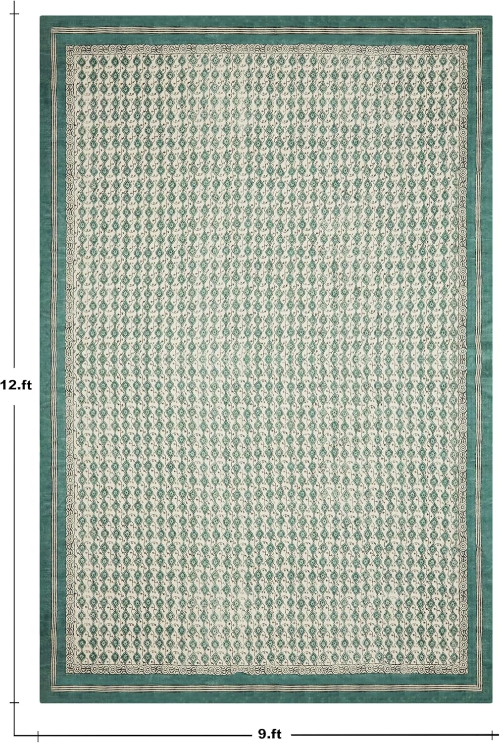 Kilim Cotton Runner Rug 3x20 Turquoise Blue Indoor Outdoor 0.19 Inches Stone Easy Washable Hand Wash Flatweave for Hallway, Staircases, Corridor