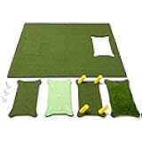 GoSports 5 ftx4 ftPRO Golf Practice Hitting Mat, Includes 5 Interchangeable Inserts for The Ultimate at-Home Instruction