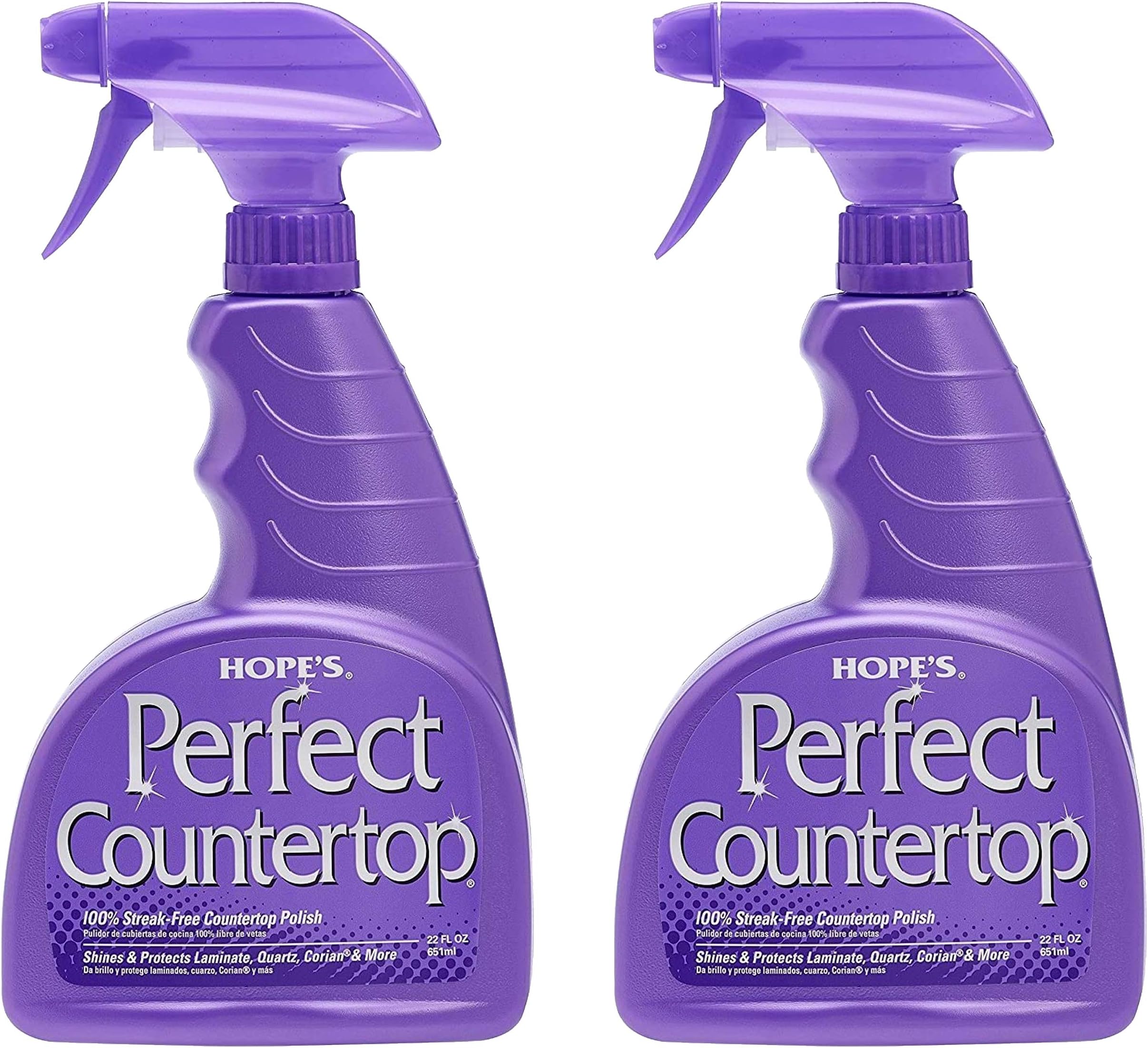 Perfect Countertop Cleaner and Polish 22-Ounce, Streak-Free Multi-Surface Cleaning Spray, Safe on Stone, Laminate, CORIAN, Granite, Quartz, Marble, Pack of 2