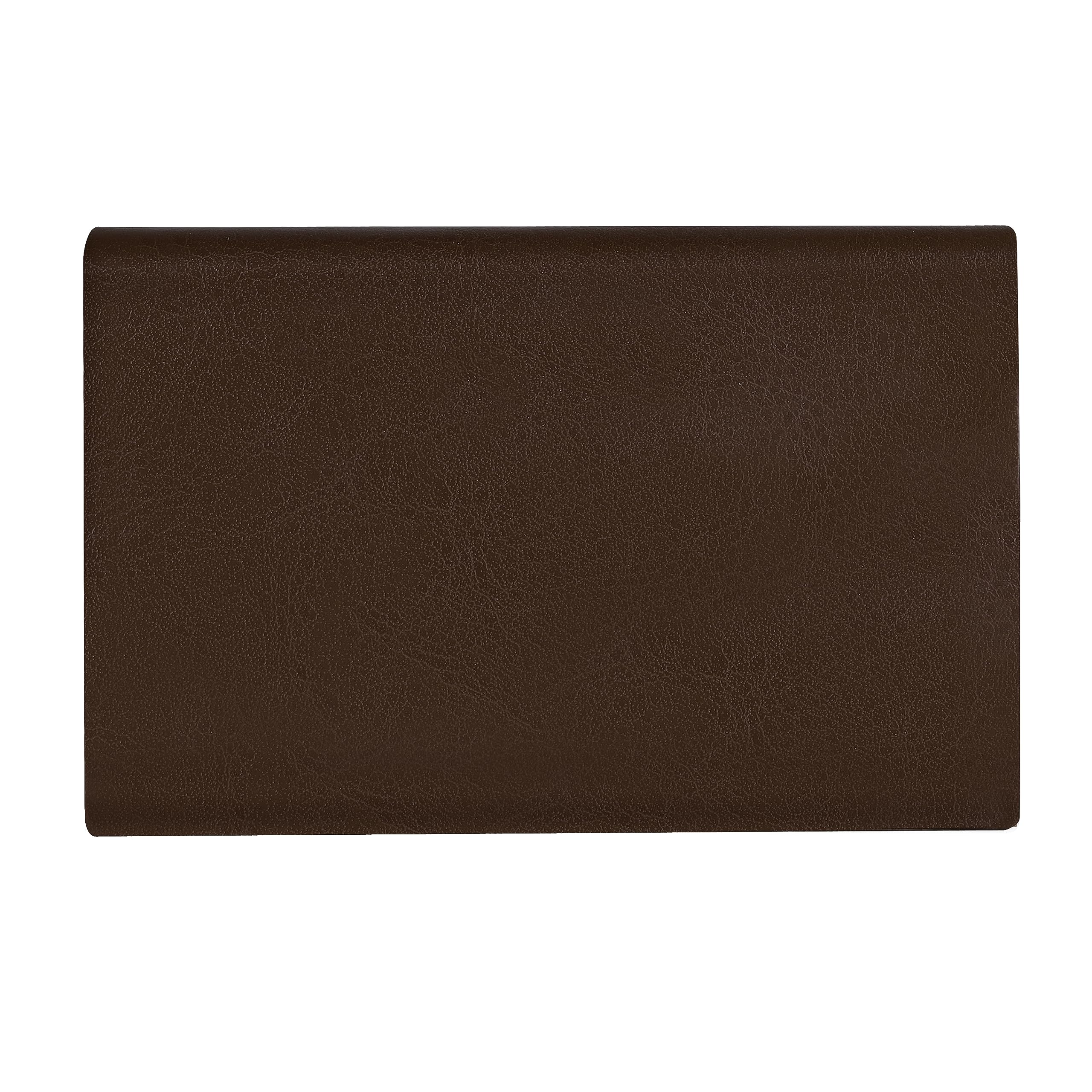 LOREM Brown Small Pocket Sized Metal ID, Credit-Debit Card Holder with Magnetic Shut Button for Men & Women WL606-UF-A 2
