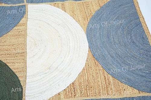 Miniatura 6 de Collection - Alfombra de yute de 3 x 10 pies, alfombra de pasillo, alfombra de pasillo, alfombra de camino de cocina, alfombra tejida a mano de yute