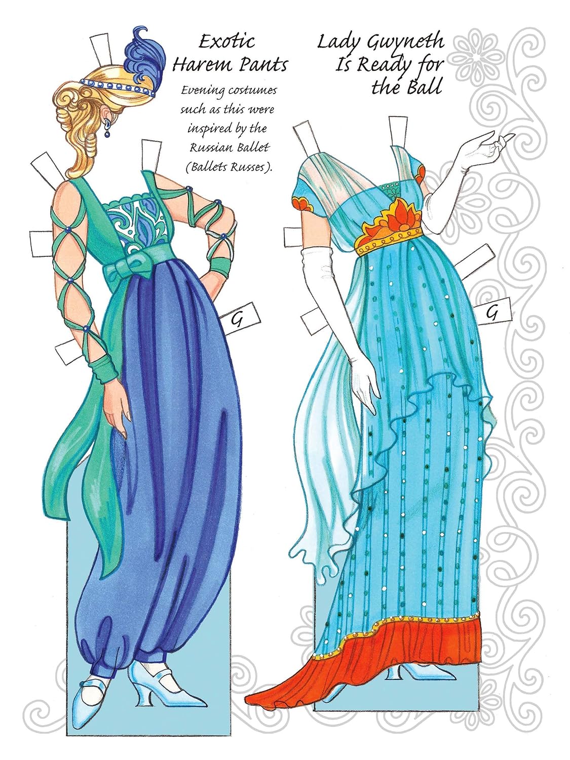 English Country Paper Dolls In the Downton Abbey Style