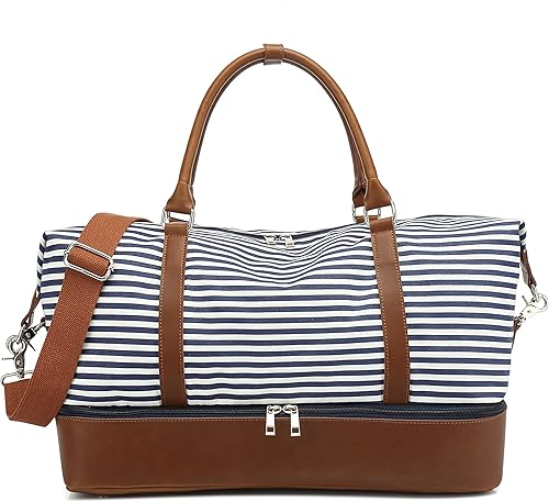 Bolsa grande de lona para mujer, bolsa de viaje para viajes, bolsa de viaje unisex para llevar en bolsa de lona, Varios colores