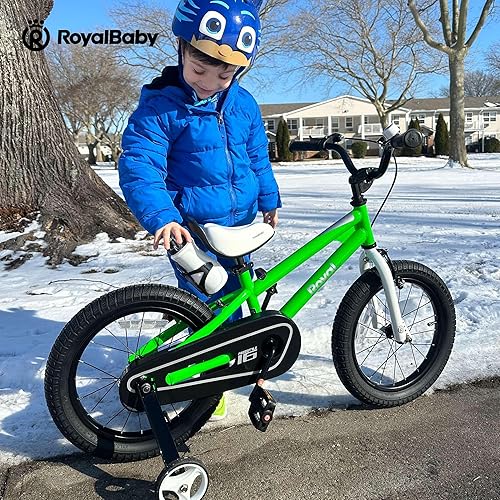 Miniatura 121 de RoyalBaby Kids Bike Freestyle Classic & EZ Balance Pedal Switchable Bicycle, 12 14 16 18 Inch, 3-10 Years Toddler to Big Kids Verde