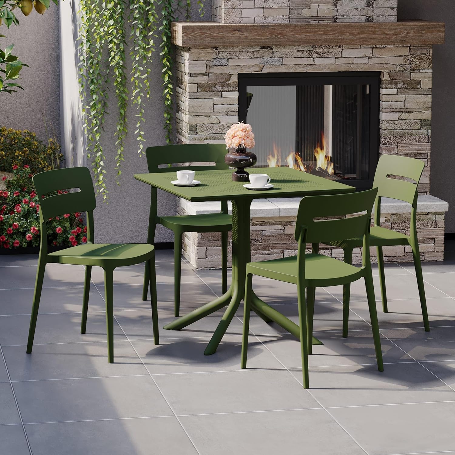WestinTrends Playa 5-Piece Resin Patio Dining Set Review: Best for Small Backyard Patios