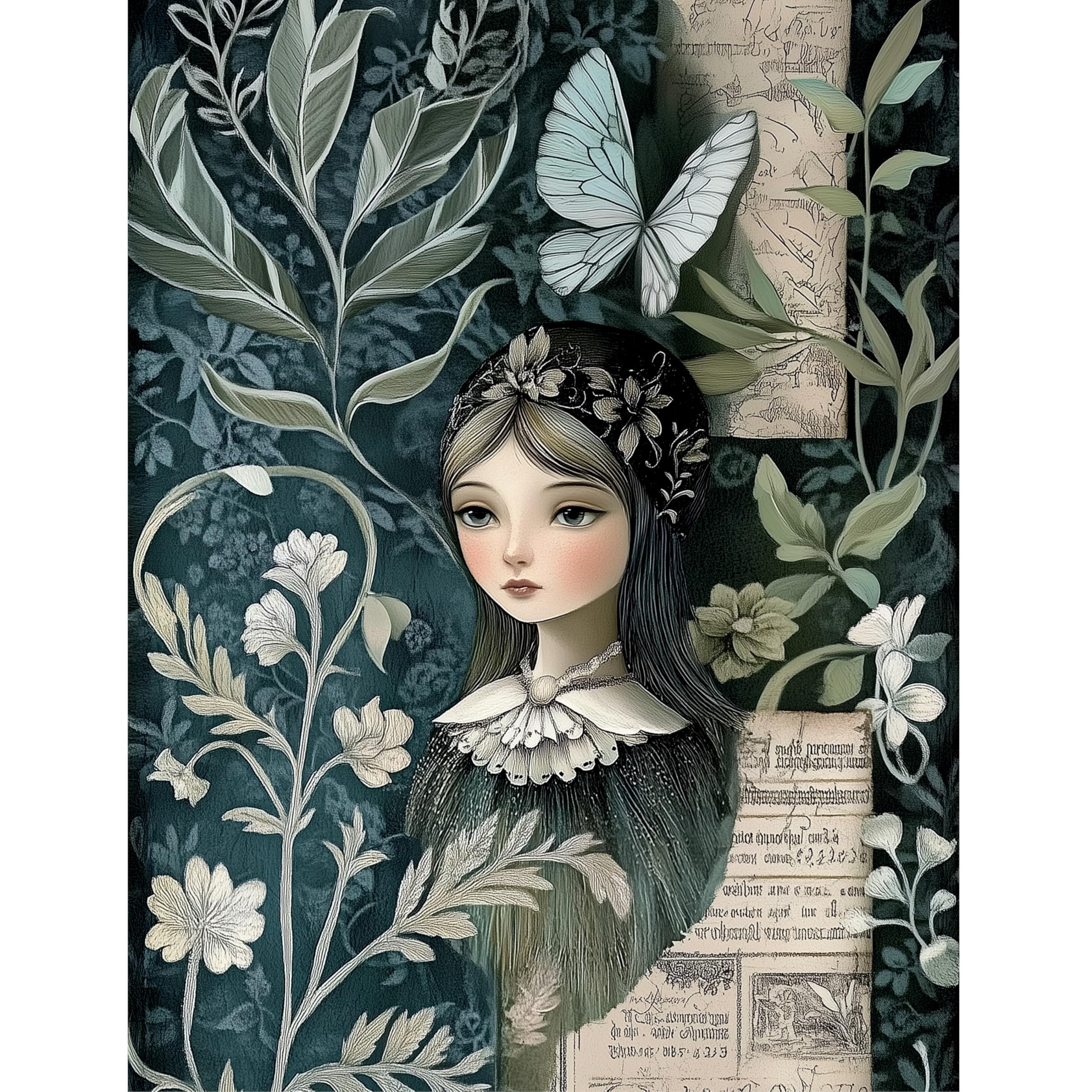 Mystical Butterflies Reispapier, 21 x 27 cm, Decoupage-Papier-Design für Möbel, gemischte Medien, Karten & Handwerk, Decoupage von CRAFT KREATIVELY