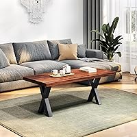 Vista 2 de TC-HOMENY Patas de mesa de 16 pulgadas tipo X de metal para banco, juego de 2 patas de mesa de centro de comedor DIY