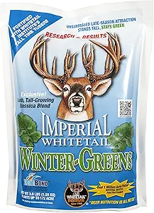 Whitetail Institute Winter-Greens Deer Food Plot Seed for Fall Planting - Annual Brassica Blend to Attract and Hold Deer in The Early and Late Season - Very Cold and Drought Tolerant