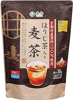 Hojicha Barley Tea Teabag 30p - ALL RAW MATERIALS FROM KYOTO - 8.47oz (8g x 30p)