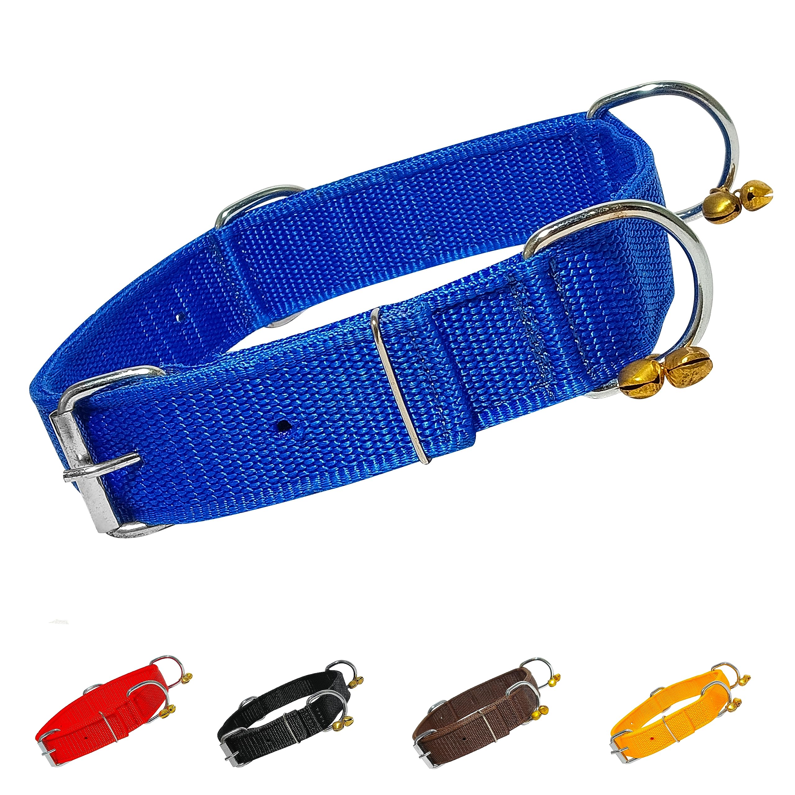 Aik India Dog Collar for Small Medium Large Dogs, Ghungroo Dog Neck Belt Collar, Dog Belt for Medium Dogs (Large - 1.25 inch, Blue) (B0B6WRVC9M) Amazon Price History, Amazon Price Tracker