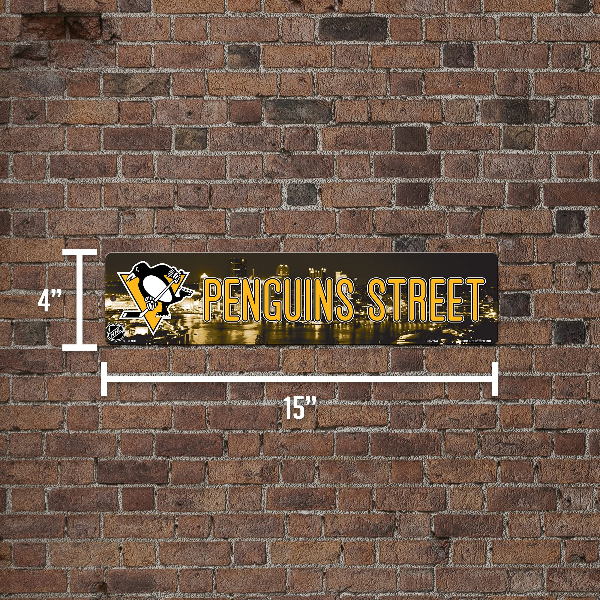 NHL Chicago Blackhawks Haute résolution Plaque de Rue Plastique