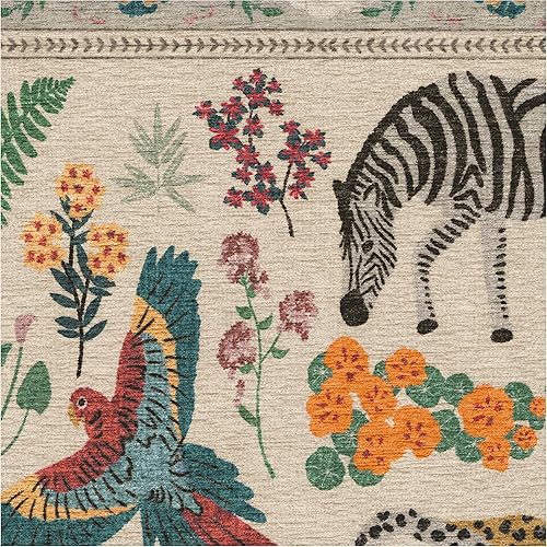 Miniatura 3 de RUGGABLE x Iris Apfel - Alfombra lavable perfecta y moderna para entrada, pasillo, cocina, apta para mascotas y niños, resistente a las manchas y al