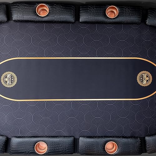 Miniatura 9 de Triton - Tapete de mesa de póquer portátil para 10 jugadores  cartas de póquer premium Triton para póquer Texas Holdem