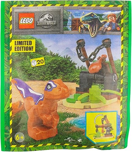 LEGO Jurassic World Trampa de dinosaurios con Baby Raptor y cebo