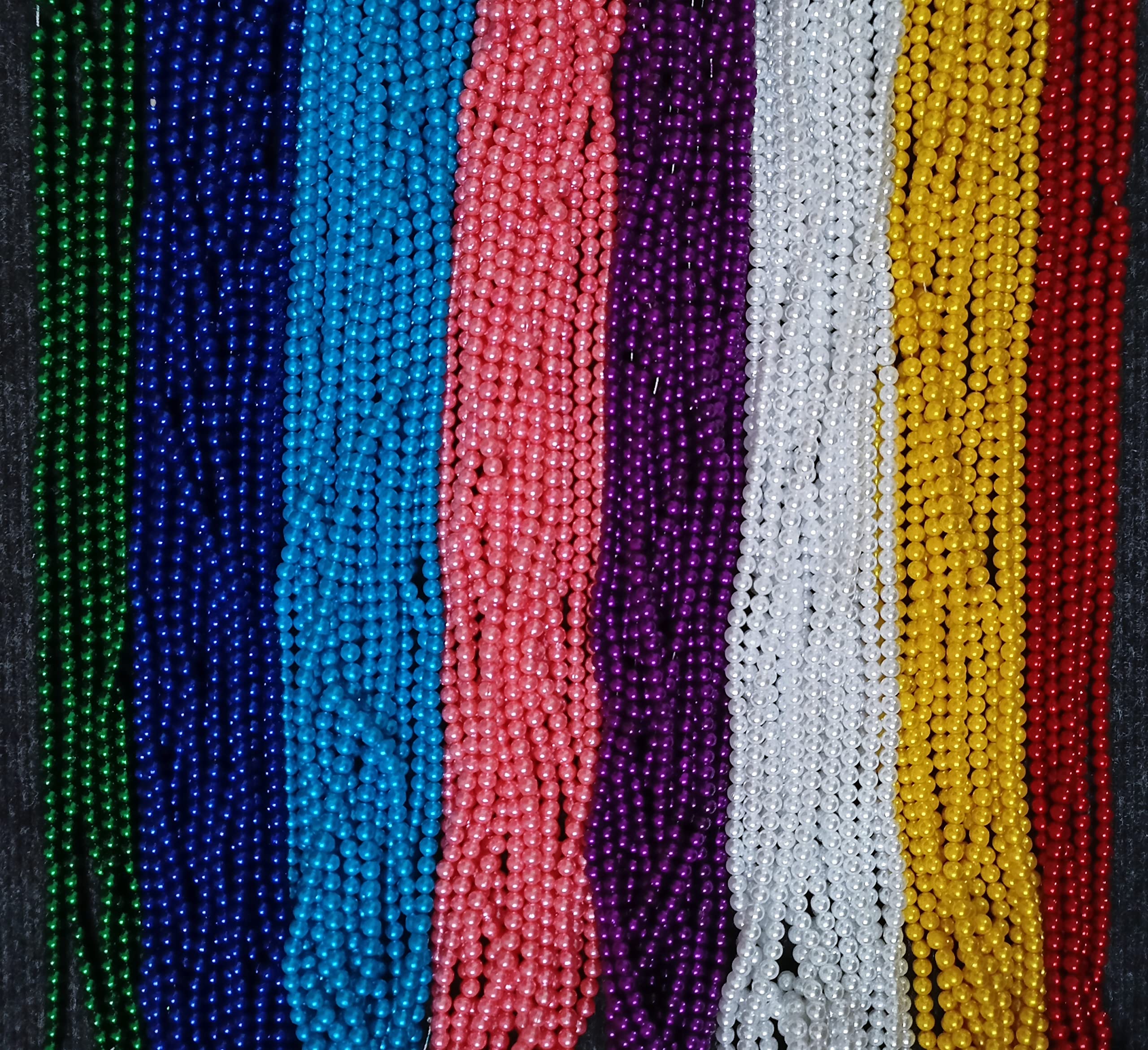 RITIKA CRAFT Acrylic Plastic Multicolor 6 mm Beads Moti Kit 800 pcs for Jewellery Making/Craftwork/Decorations - Multicolor