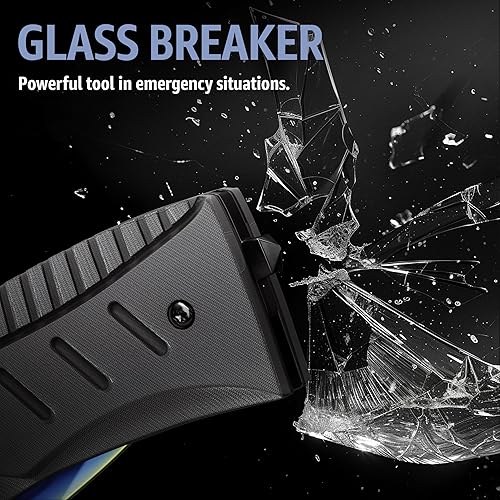 Miniatura 14 de Navaja de bolsillo con cuchillos plegables sostenidos por resorte, navajas tácticas militares EDC; mejor navaja para camping, caza, pesca, 1. Madera