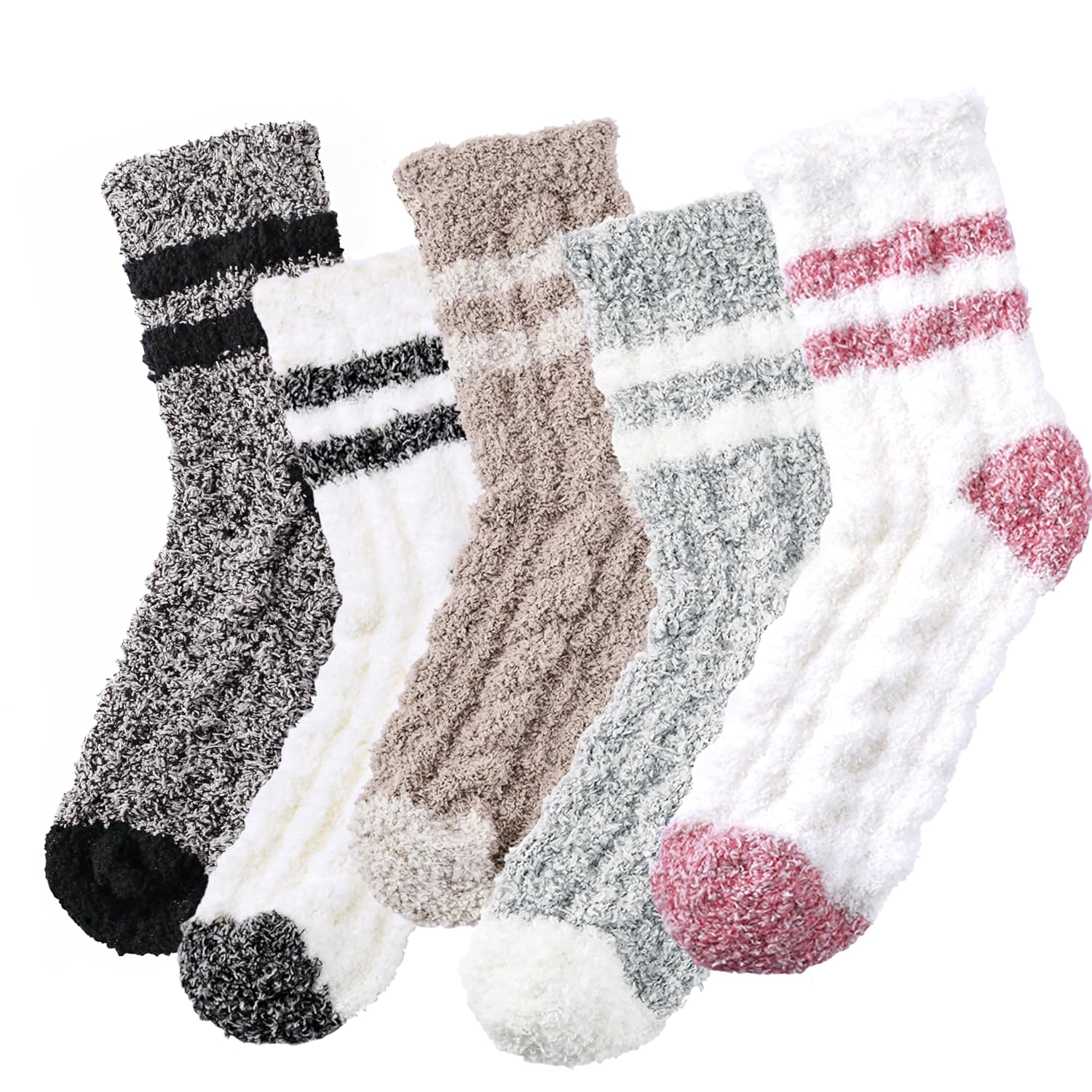 Trifabricy Fuzzy Socks for Women, Warm Cozy