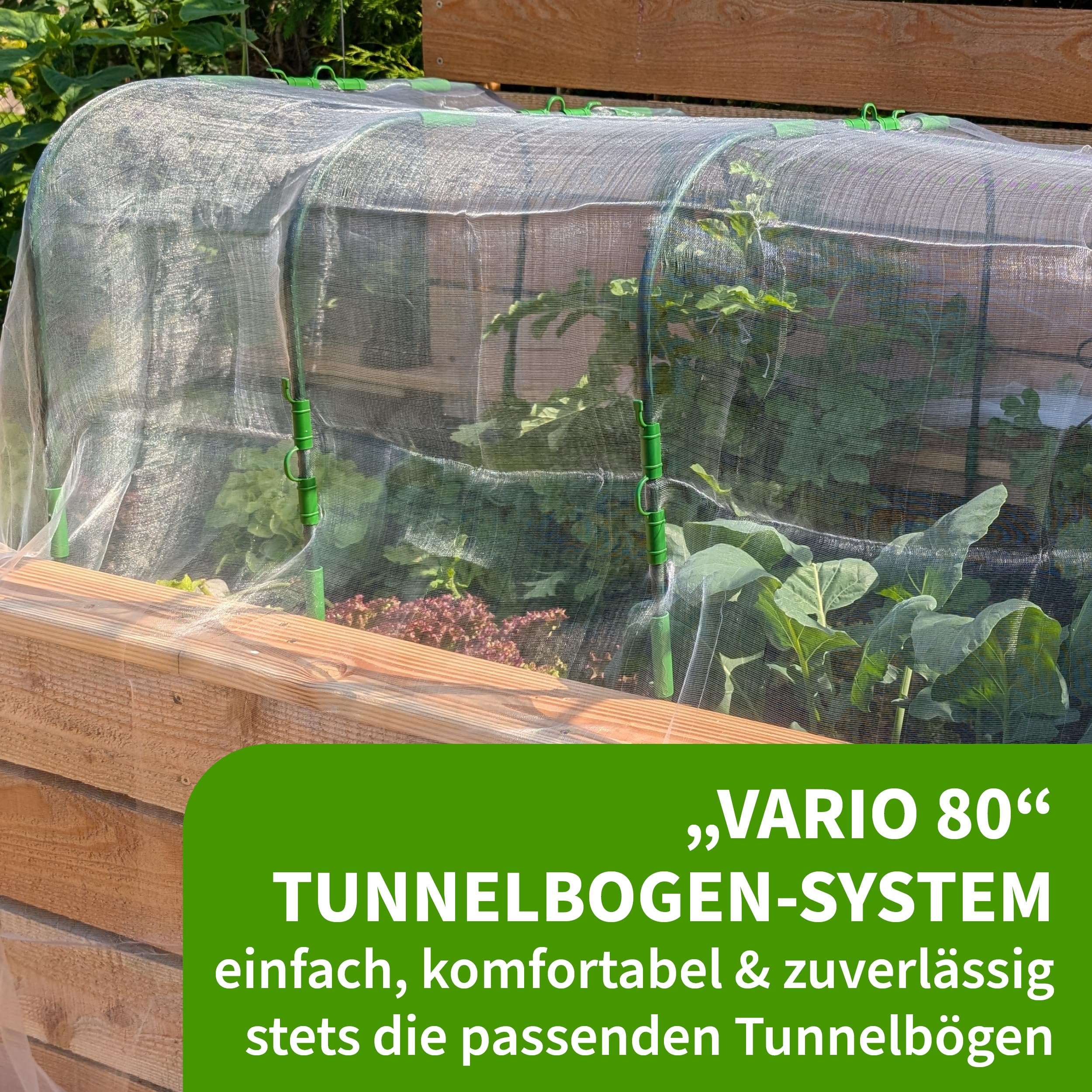 TTL Garden Vario 100 12 x tunnelboogsysteem, set van 12 folietunnels