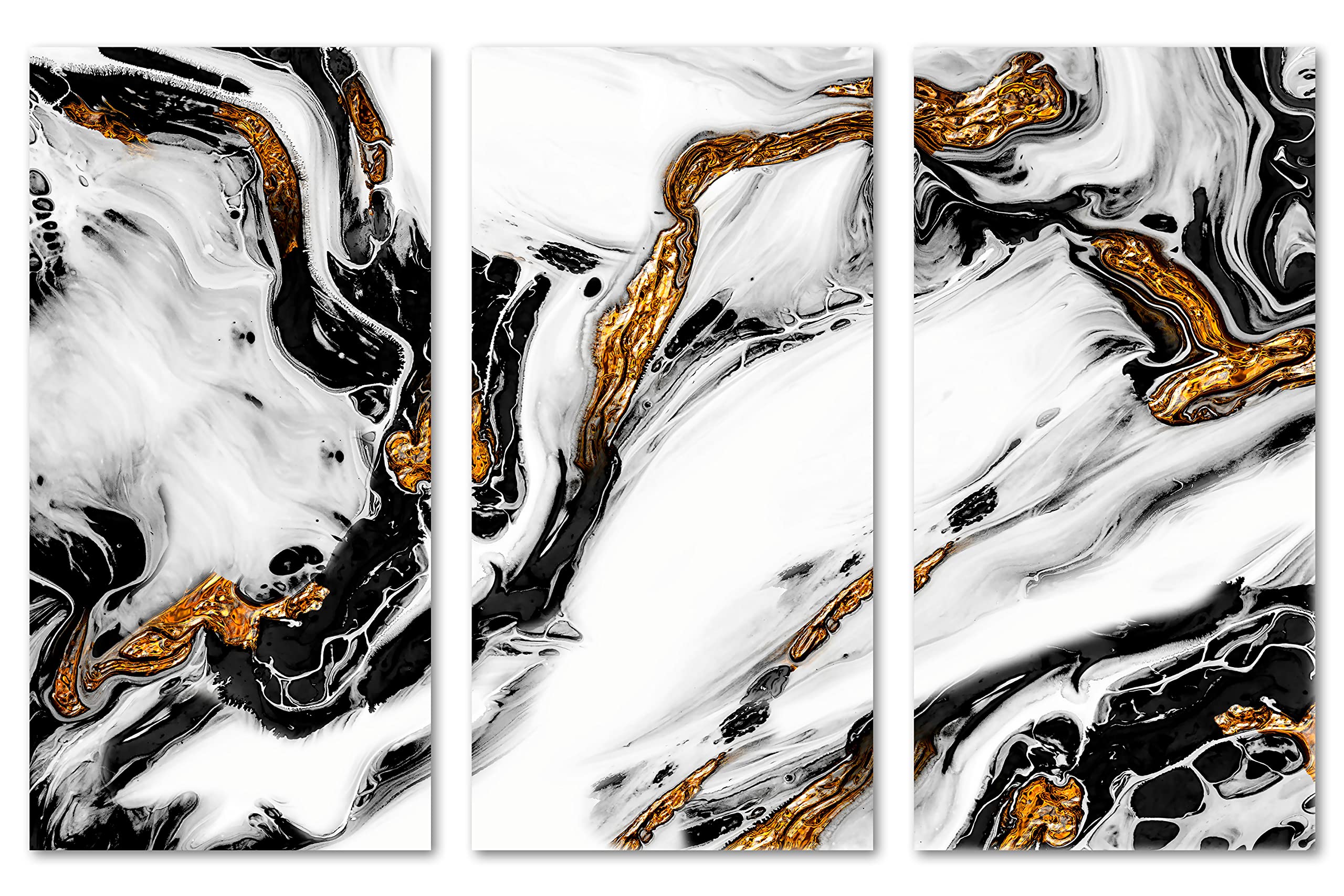 Amazon.com: 45 x 30 TOTAL - Acrylic Wall Art Canvas Print 3 Panel